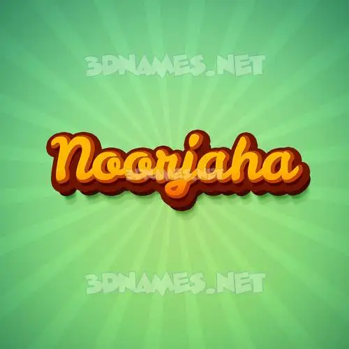 noorjaha in Green Rays style - 3D name wallpaper noorjaha in Green Rays style - 3D name wallpaper
