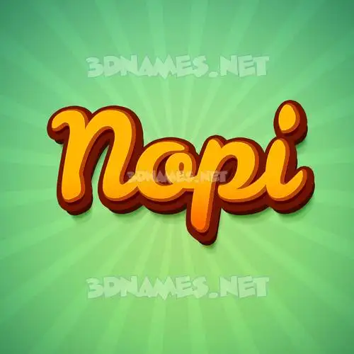 nopi in Green Rays style - 3D name wallpaper nopi in Green Rays style - 3D name wallpaper