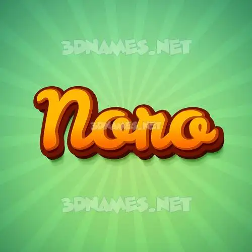 noro in Green Rays style - 3D name wallpaper
