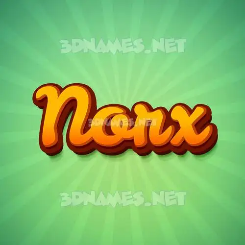norx in Green Rays style - 3D name wallpaper norx in Green Rays style - 3D name wallpaper