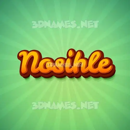 nosihle in Green Rays style - 3D name wallpaper nosihle in Green Rays style - 3D name wallpaper
