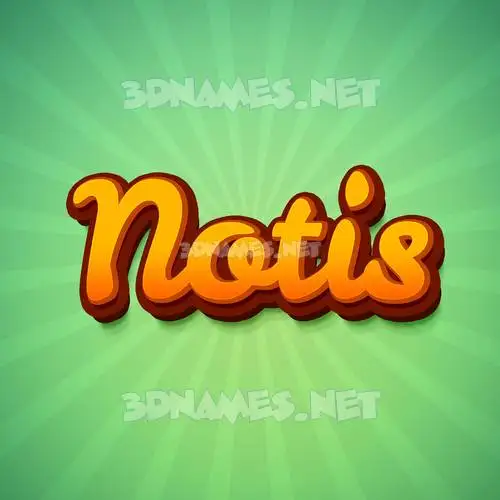 notis in Green Rays style - 3D name wallpaper notis in Green Rays style - 3D name wallpaper