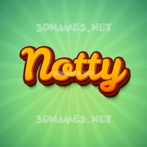 notty in Green Rays style - 3D name wallpaper notty in Green Rays style - 3D name wallpaper