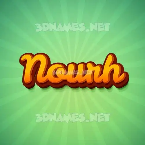 nourh in Green Rays style - 3D name wallpaper nourh in Green Rays style - 3D name wallpaper