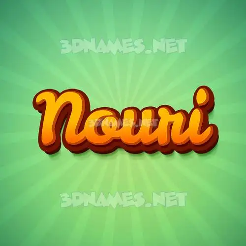 nouri in Green Rays style - 3D name wallpaper nouri in Green Rays style - 3D name wallpaper