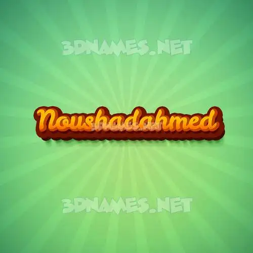 noushadahmed in Green Rays style - 3D name wallpaper noushadahmed in Green Rays style - 3D name wallpaper