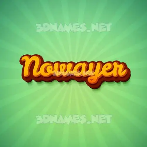 nowayer in Green Rays style - 3D name wallpaper nowayer in Green Rays style - 3D name wallpaper