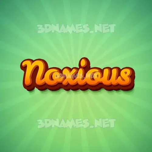 noxious in Green Rays style - 3D name wallpaper noxious in Green Rays style - 3D name wallpaper
