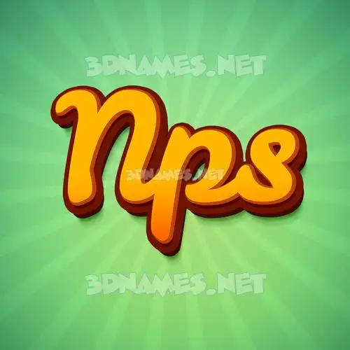 nps in Green Rays style - 3D name wallpaper nps in Green Rays style - 3D name wallpaper