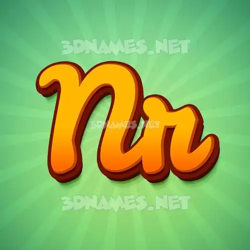 nr in Green Rays style - 3D name wallpaper nr in Green Rays style - 3D name wallpaper