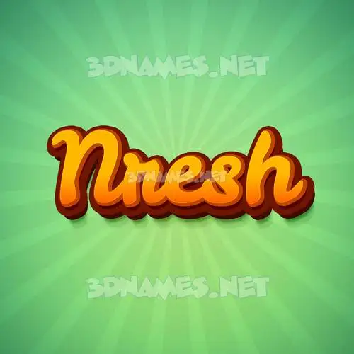 nresh in Green Rays style - 3D name wallpaper nresh in Green Rays style - 3D name wallpaper