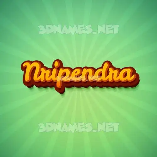 nripendra in Green Rays style - 3D name wallpaper