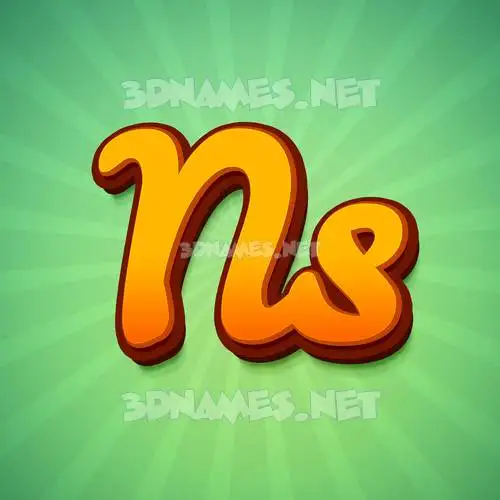 ns in Green Rays style - 3D name wallpaper ns in Green Rays style - 3D name wallpaper