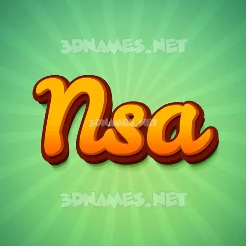 nsa in Green Rays style - 3D name wallpaper nsa in Green Rays style - 3D name wallpaper