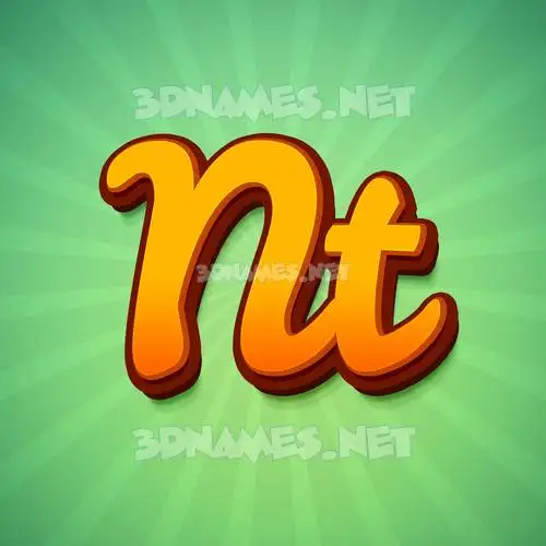 nt in Green Rays style - 3D name wallpaper nt in Green Rays style - 3D name wallpaper