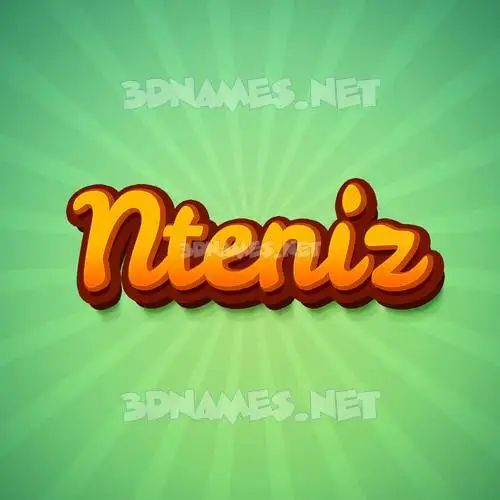 nteniz in Green Rays style - 3D name wallpaper nteniz in Green Rays style - 3D name wallpaper