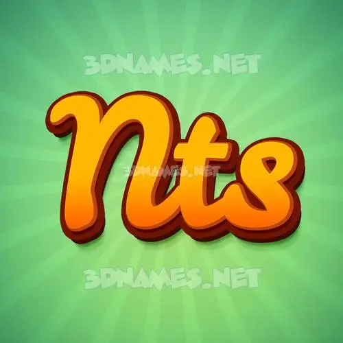 nts in Green Rays style - 3D name wallpaper nts in Green Rays style - 3D name wallpaper