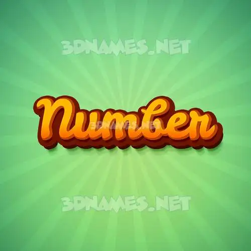 number in Green Rays style - 3D name wallpaper number in Green Rays style - 3D name wallpaper