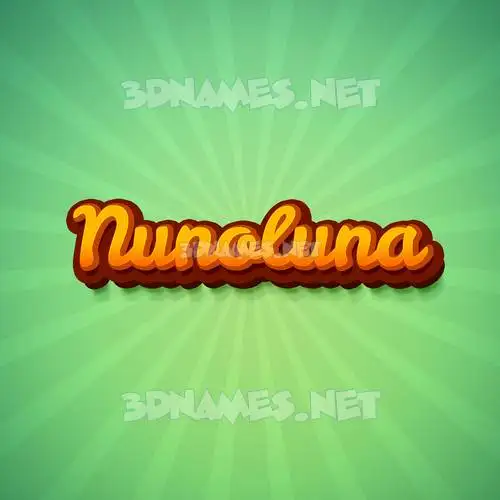 nunoluna in Green Rays style - 3D name wallpaper nunoluna in Green Rays style - 3D name wallpaper