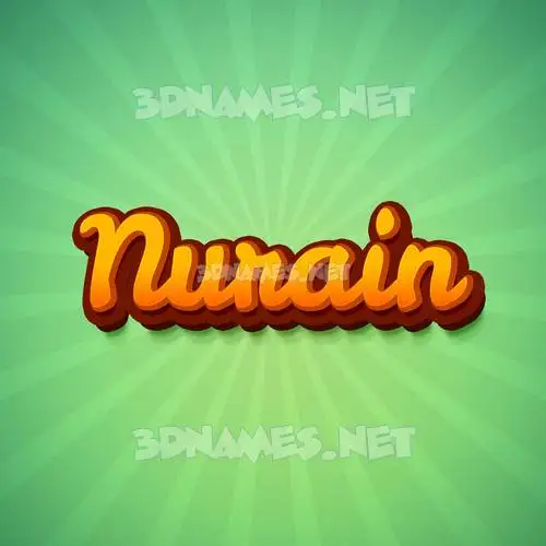 nurain in Green Rays style - 3D name wallpaper nurain in Green Rays style - 3D name wallpaper