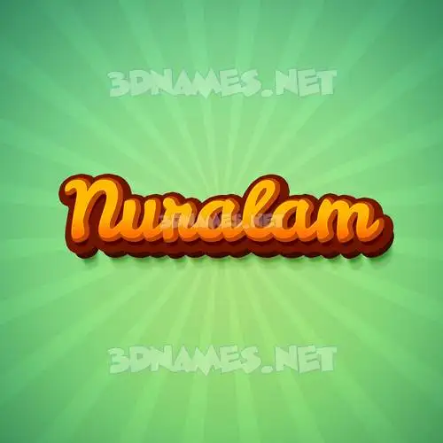 nuralam in Green Rays style - 3D name wallpaper nuralam in Green Rays style - 3D name wallpaper
