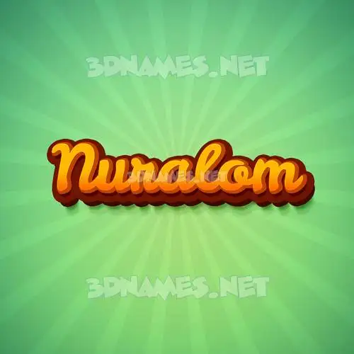 nuralom in Green Rays style - 3D name wallpaper nuralom in Green Rays style - 3D name wallpaper