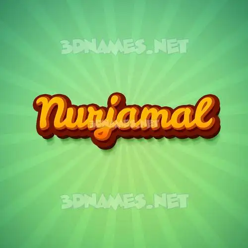 nurjamal in Green Rays style - 3D name wallpaper nurjamal in Green Rays style - 3D name wallpaper
