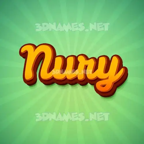 nury in Green Rays style - 3D name wallpaper nury in Green Rays style - 3D name wallpaper