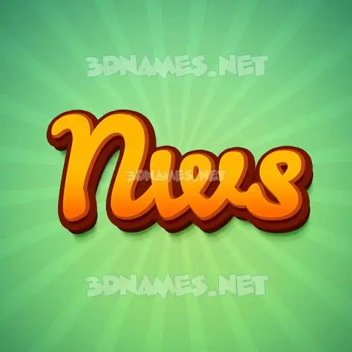 nws in Green Rays style - 3D name wallpaper