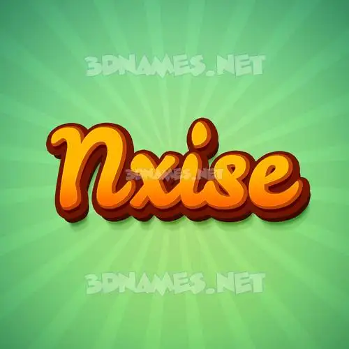 nxise in Green Rays style - 3D name wallpaper nxise in Green Rays style - 3D name wallpaper