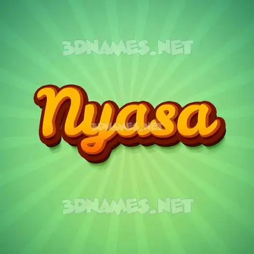 nyasa in Green Rays style - 3D name wallpaper nyasa in Green Rays style - 3D name wallpaper