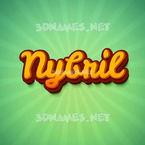 nybril in Green Rays style - 3D name wallpaper nybril in Green Rays style - 3D name wallpaper