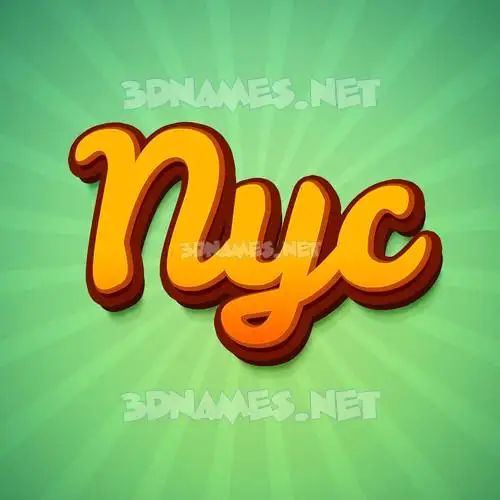 nyc in Green Rays style - 3D name wallpaper nyc in Green Rays style - 3D name wallpaper