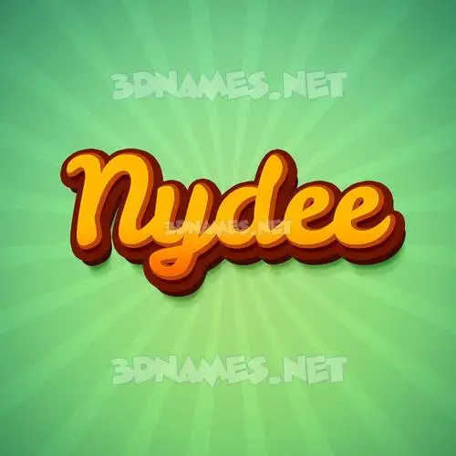 nydee in Green Rays style - 3D name wallpaper nydee in Green Rays style - 3D name wallpaper