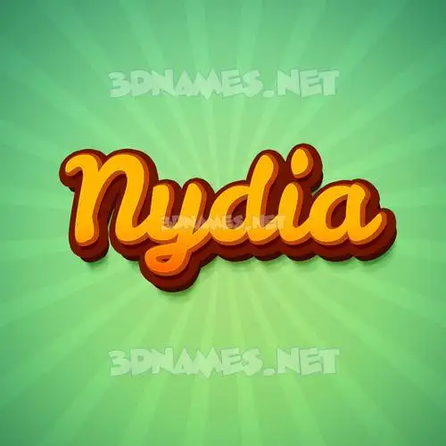 nydia in Green Rays style - 3D name wallpaper nydia in Green Rays style - 3D name wallpaper