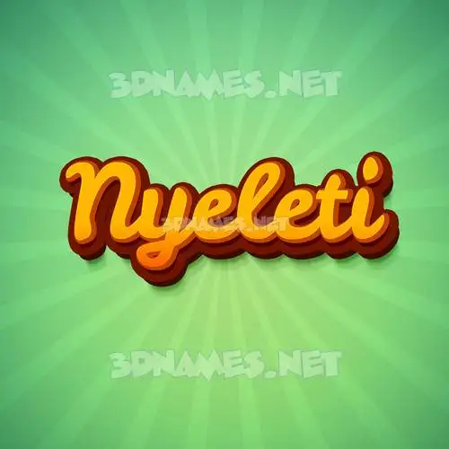 nyeleti in Green Rays style - 3D name wallpaper nyeleti in Green Rays style - 3D name wallpaper