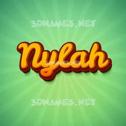 nylah in Green Rays style - 3D name wallpaper nylah in Green Rays style - 3D name wallpaper