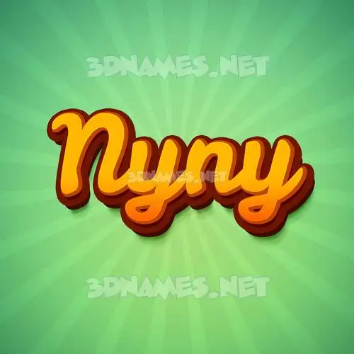 nyny in Green Rays style - 3D name wallpaper nyny in Green Rays style - 3D name wallpaper