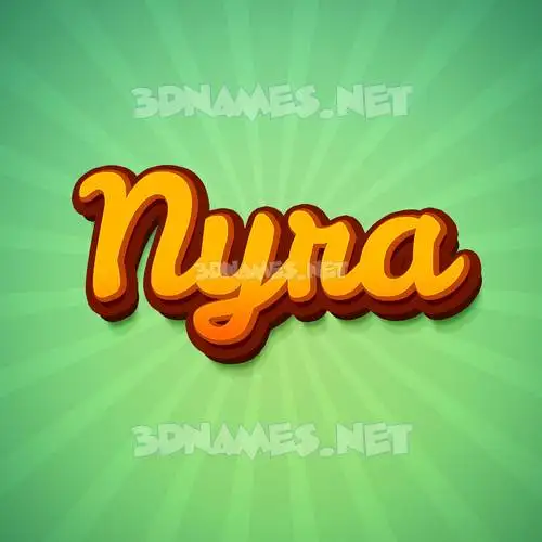 nyra in Green Rays style - 3D name wallpaper nyra in Green Rays style - 3D name wallpaper
