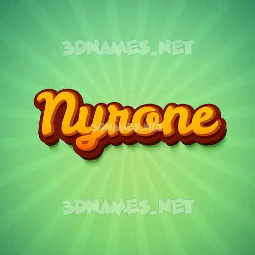 nyrone in Green Rays style - 3D name wallpaper nyrone in Green Rays style - 3D name wallpaper