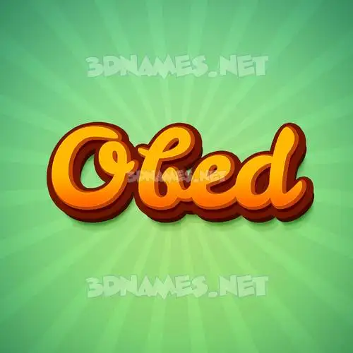 obed in Green Rays style - 3D name wallpaper obed in Green Rays style - 3D name wallpaper