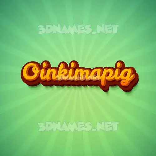 oinkimapig in Green Rays style - 3D name wallpaper oinkimapig in Green Rays style - 3D name wallpaper