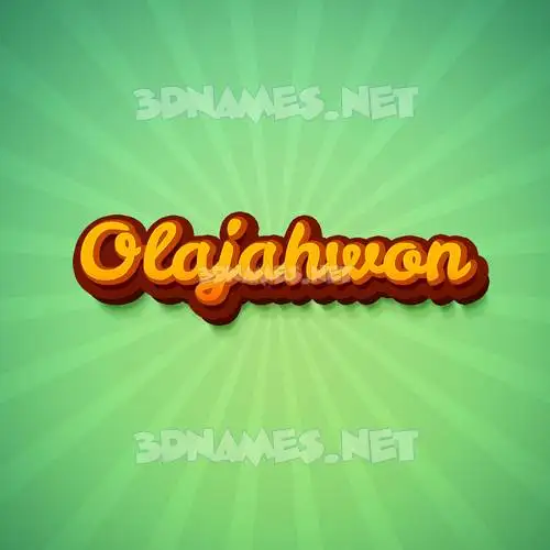 olajahwon in Green Rays style - 3D name wallpaper olajahwon in Green Rays style - 3D name wallpaper