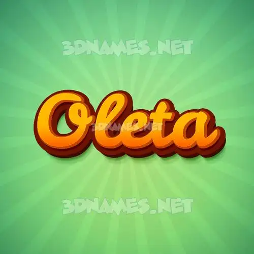 oleta in Green Rays style - 3D name wallpaper oleta in Green Rays style - 3D name wallpaper