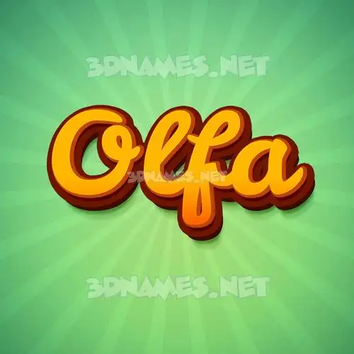olfa in Green Rays style - 3D name wallpaper olfa in Green Rays style - 3D name wallpaper