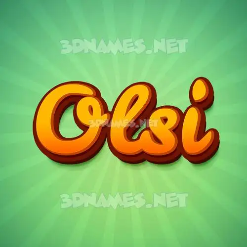 olsi in Green Rays style - 3D name wallpaper olsi in Green Rays style - 3D name wallpaper