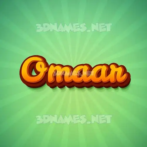 omaar in Green Rays style - 3D name wallpaper omaar in Green Rays style - 3D name wallpaper