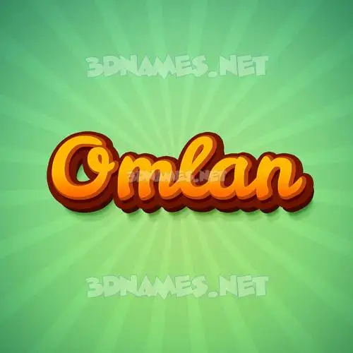 omlan in Green Rays style - 3D name wallpaper omlan in Green Rays style - 3D name wallpaper