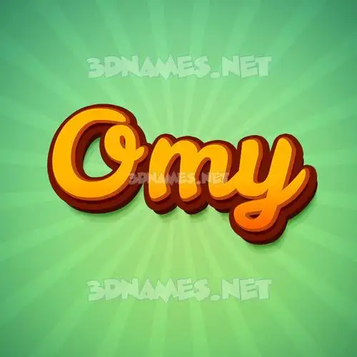 omy in Green Rays style - 3D name wallpaper omy in Green Rays style - 3D name wallpaper