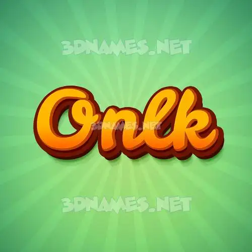 onlk in Green Rays style - 3D name wallpaper onlk in Green Rays style - 3D name wallpaper